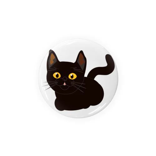 くろねこイラスト Tin Badge