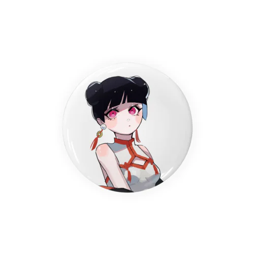 中国娘ちゃん Tin Badge