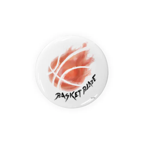 BASKET BLAZE Tin Badge