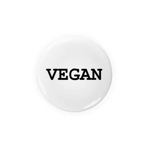 VEGANロゴ（黒） Tin Badge