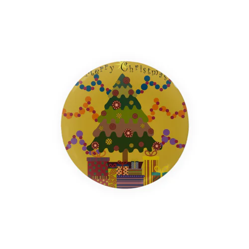 Merry Christmas Tin Badge