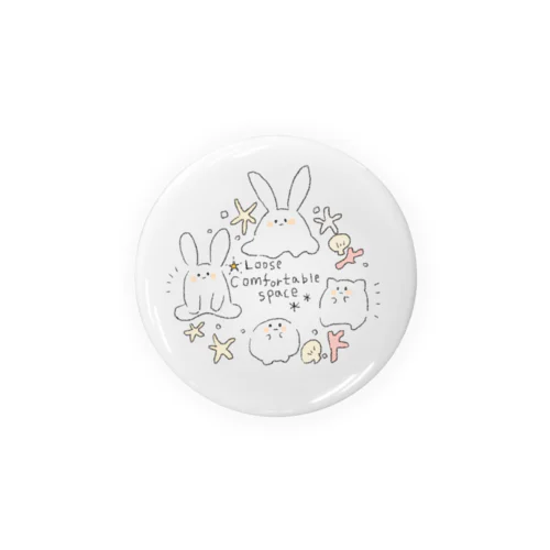 loose comfortable space Tin Badge