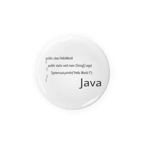 Java Tin Badge