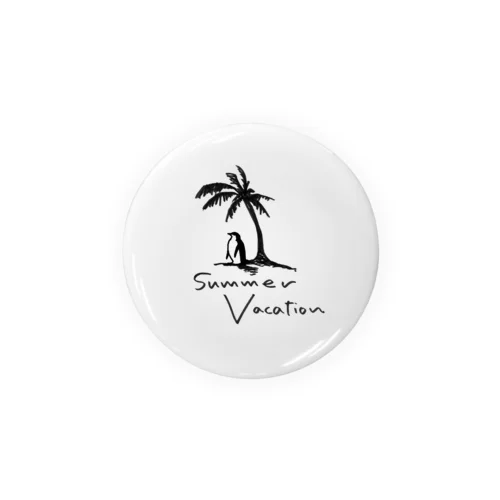 サマーバケーション　summer vacation ペンギンの夏休み Tin Badge