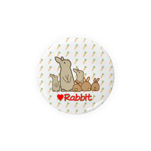 rabbit♥01 Tin Badge