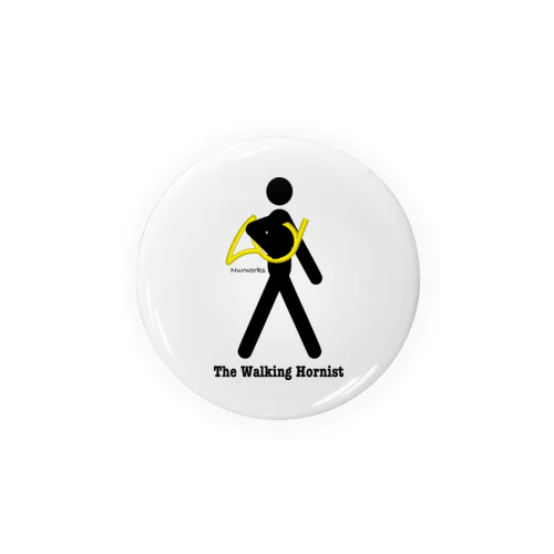 The Walking Hornist w/ Logo Tin Badge