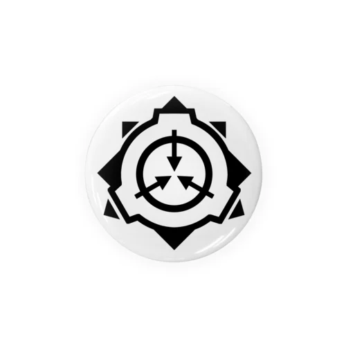 SCP財団ロゴグッズ-シンプル黒[SCP Foundation] ブランケット Tin Badge