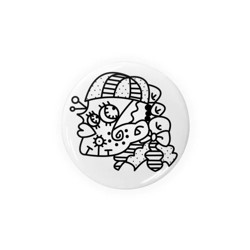 〜不思議シリーズ〜モノクロ❺ Tin Badge