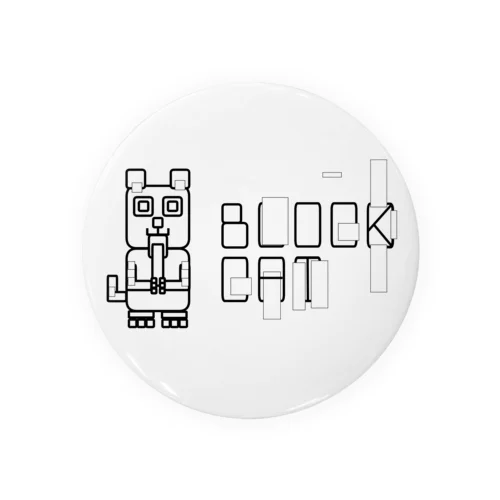 #BLOCKCAT（黒） Tin Badge