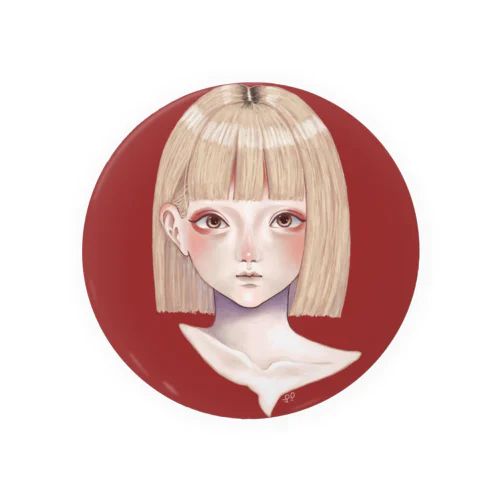 blonde bob 缶バッジ