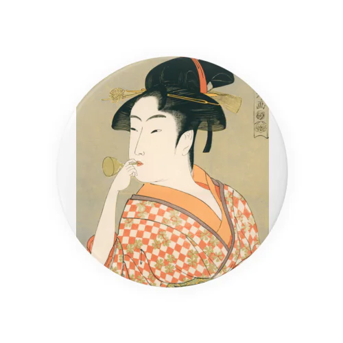 Ukiyoe　Utamaro 缶バッジ