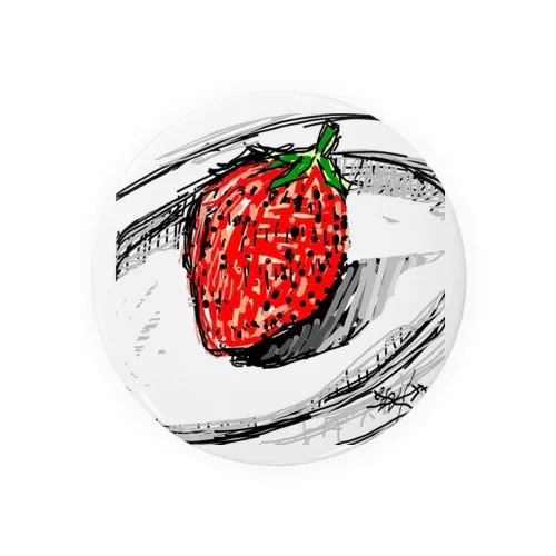 strawberry Tin Badge