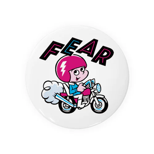 FEAR_バイクこぞう_プリント Tin Badge