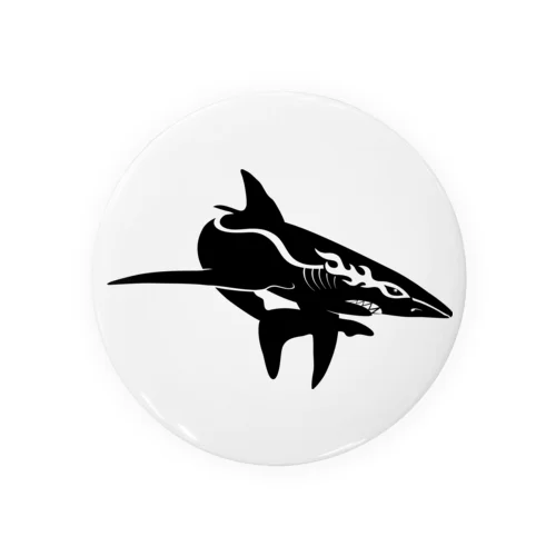 racing shark_No.002_BK Tin Badge