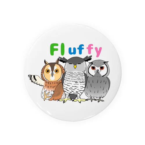 Fluffy Fluffyロゴ Tin Badge