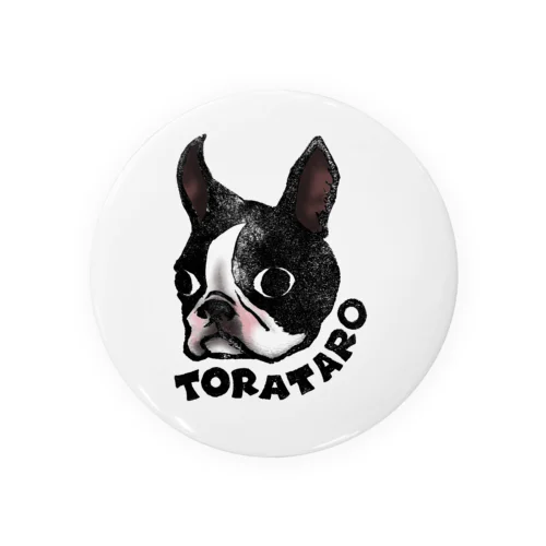 ボストンテリア　TORATARO 缶バッジ