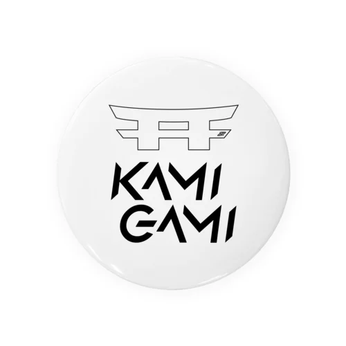『KAMI-GAMI』logo ブラック Tin Badge