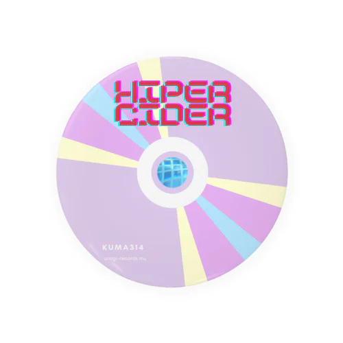 HIPER CIDER 8cm CD【ほぼ原寸大】缶バッジ Tin Badge