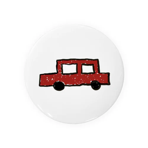 赤い車 Tin Badge