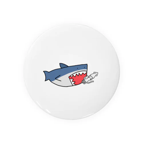 サメとイカ ～Shark and squid～ Tin Badge