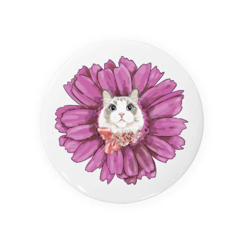 komugi gerbera Tin Badge