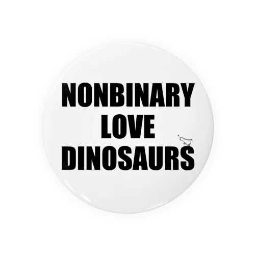 NONBINARY LOVE DINOSAURS Tin Badge