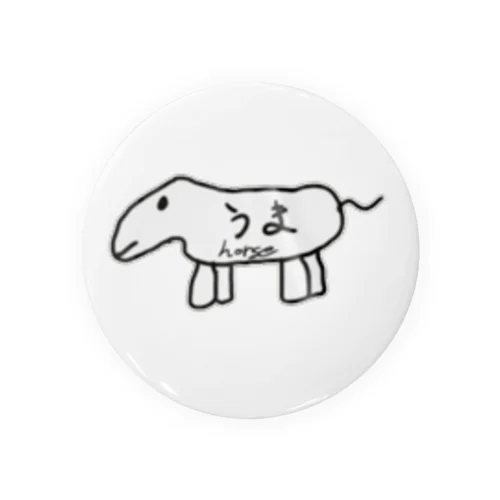 うま馬horse(偽) Tin Badge