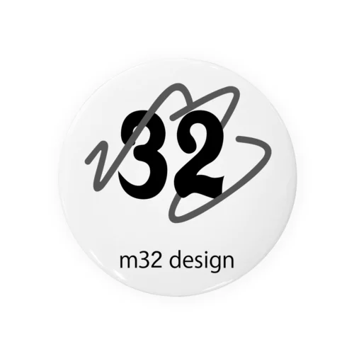 m32design ショップロゴ Tin Badge