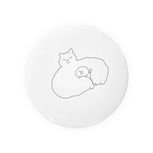 つつむ　ねこ Tin Badge