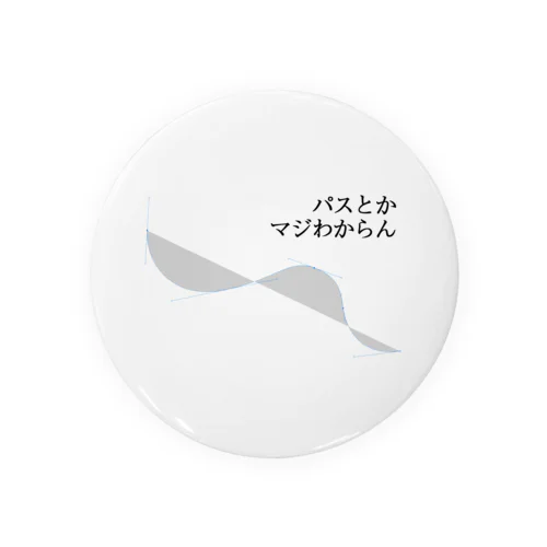 パス？は？わからん Tin Badge