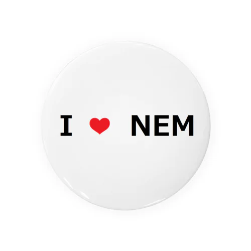 I Love NEM 缶バッジ