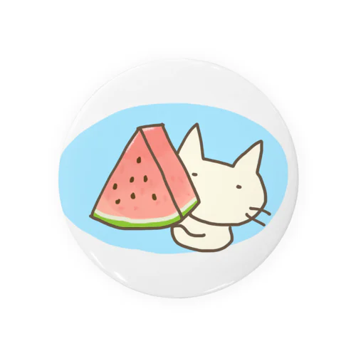 スイカねこ Tin Badge