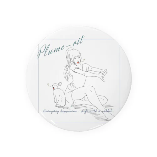 『Woman×Rabbit』#2 Tin Badge