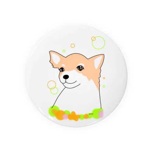 チワワ癒し犬 Tin Badge