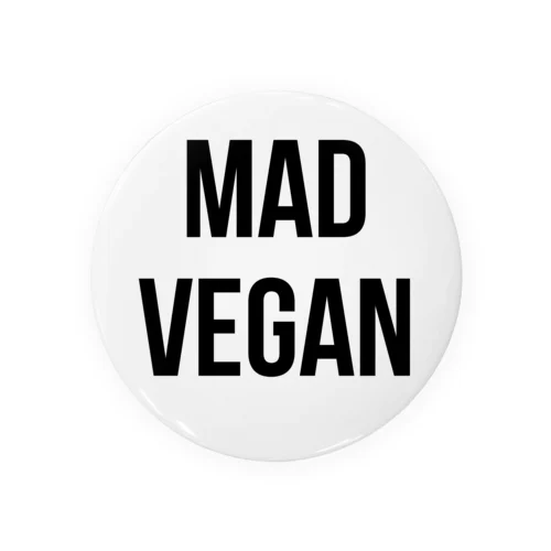 mad vegan（黒文字） 缶バッジ