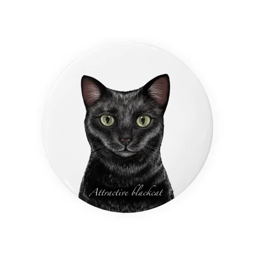 魅力的な黒猫〜Attractive black cat〜 Tin Badge