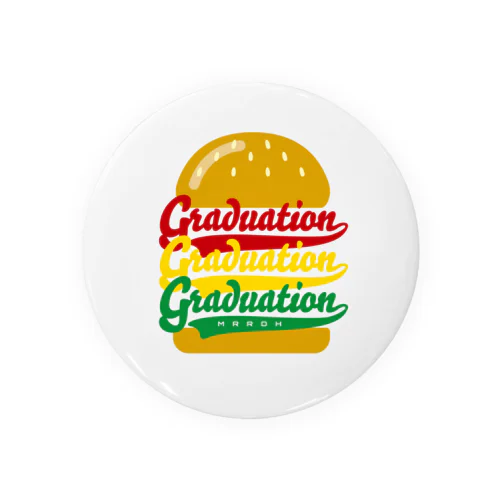 graduation burger 缶バッジ