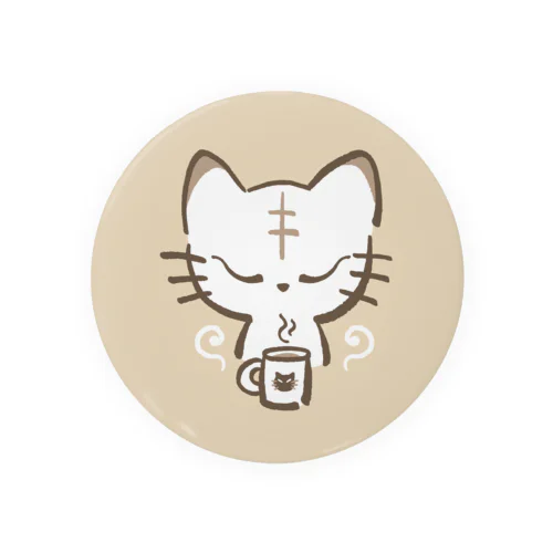 ②子猫シャムのカフェタイム 缶バッジ