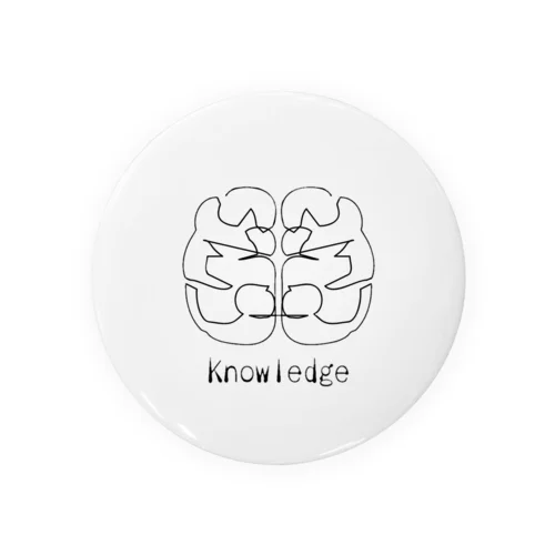 knowledge logo item Tin Badge