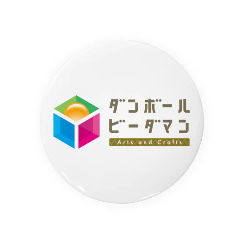 ダンボールビーダマン   イラスト文字　type_A Tin Badge