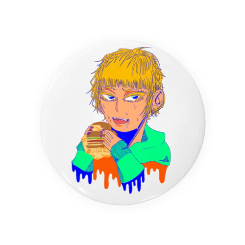 BURGER Tin Badge