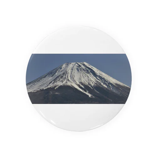 冠雪した富士山 Tin Badge