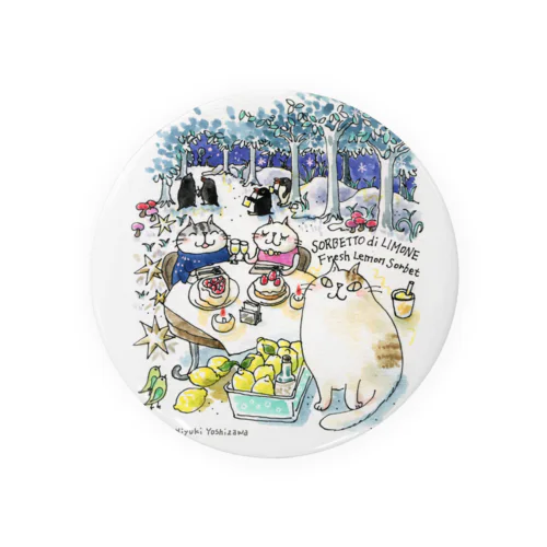 CatChips森のカフェ Tin Badge