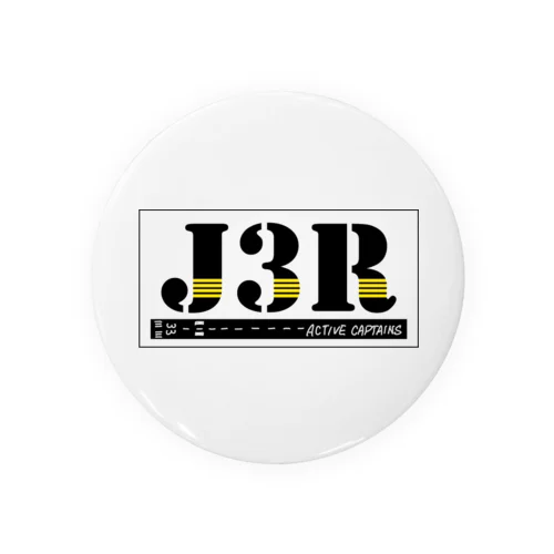 【Threefall Japan Aviation 】J3Rロゴ（TFJAバージョン:3ch手書き） 缶バッジ