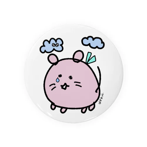 PINK❥DEGU 　かなしいデグー Tin Badge