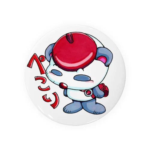 えし：ねこくま m(__)m ばっチ Tin Badge