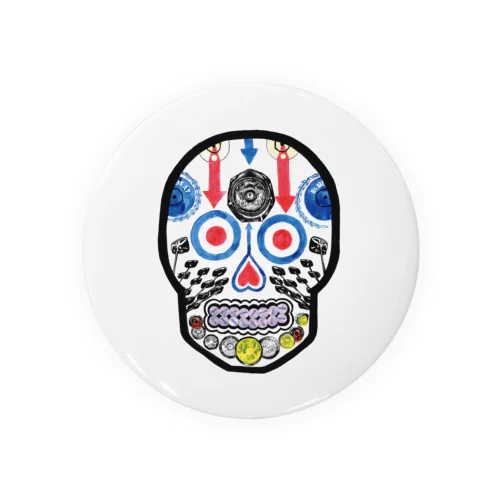 Mods calavera Tin Badge