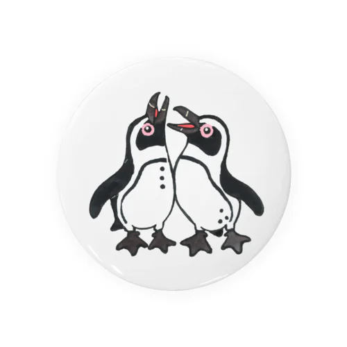 仲良く鳴き交わす🐧🐧 Tin Badge