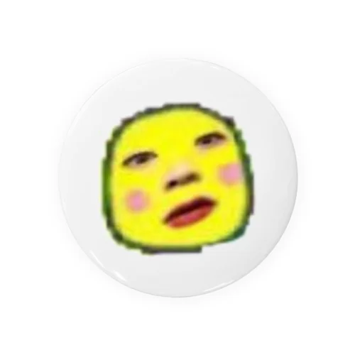 HAPPY　黄色 Tin Badge