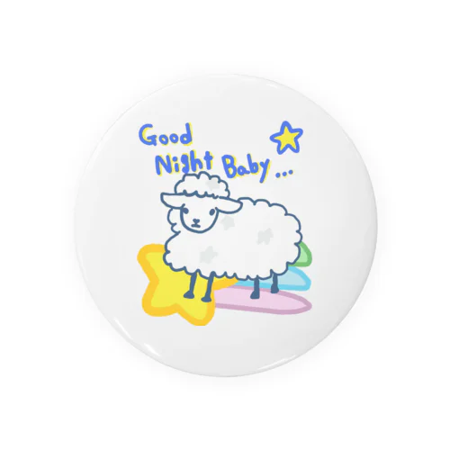 🐑グンナイベイベ🌃 Tin Badge